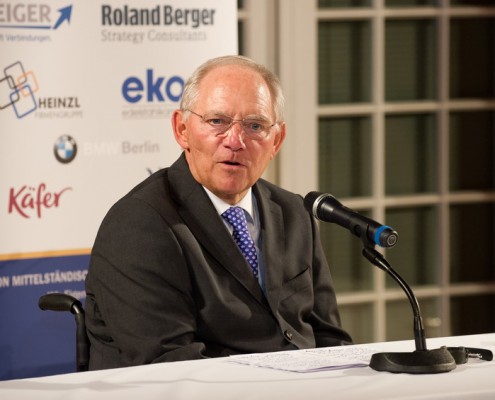 Laudator Bundesfinanzminister Dr. Wolfgang Schäuble MdB